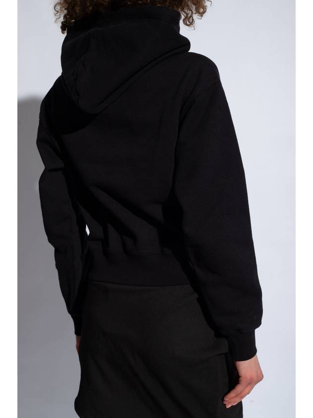 Le Sweatshirt Gros Grain Cotton Hoodie Black - JACQUEMUS - BALAAN 5