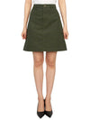 COGBJ F06299 KAF VERT FONCE Women s Mini Skirt - A.P.C. - BALAAN 3