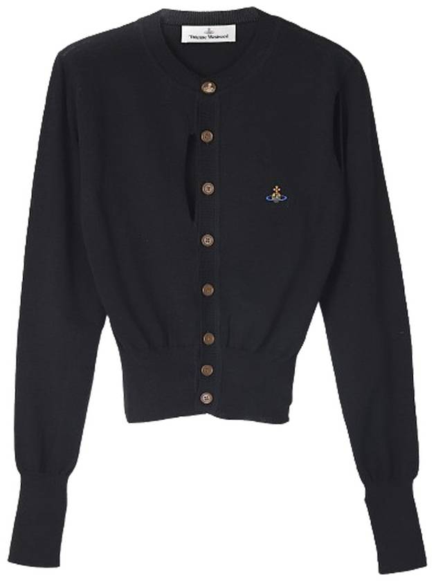 Ripped Embroidery Cardigan Black - VIVIENNE WESTWOOD - BALAAN 2