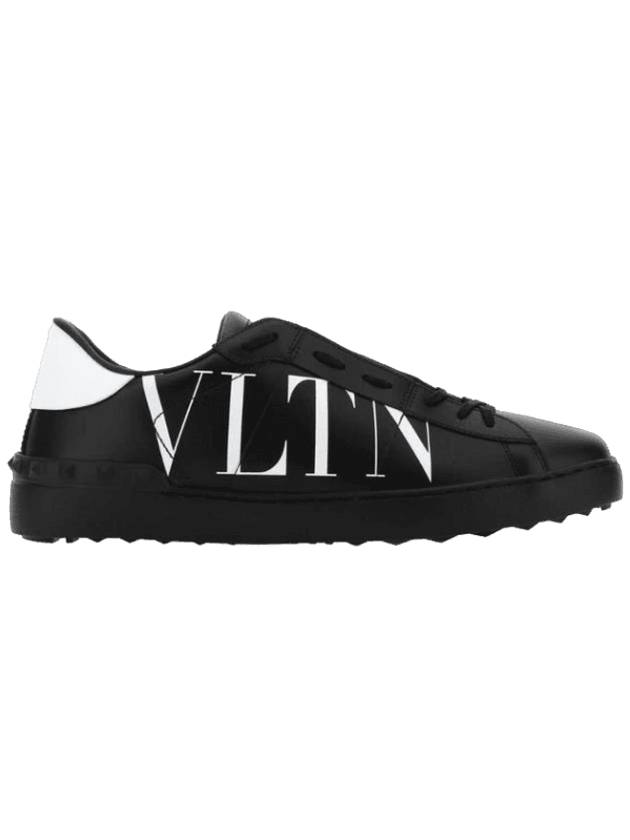 Open VLTN printed low top sneakers black - VALENTINO - BALAAN 1