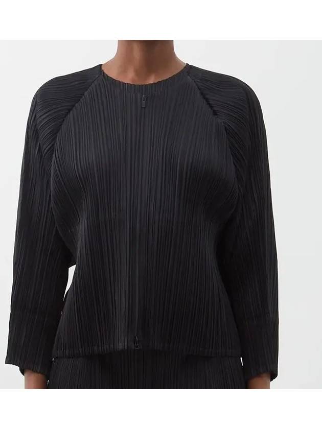 Pleated Please Issey Miyake Raglan Sleeve Technical Pleated Jacket - ISSEY MIYAKE - BALAAN 1