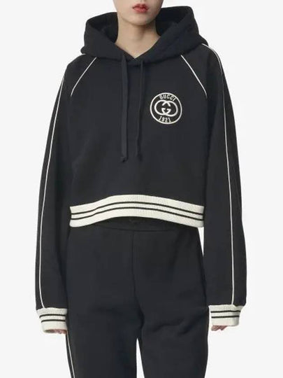 Interlocking G Hoodie Black - GUCCI - BALAAN 2