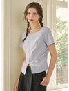 Bellflower heart neck slit blouse - MICANE - BALAAN 3