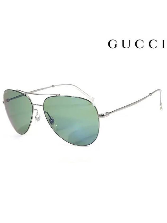 Eyewear Mirror Boeing Metal Sunglasses Green - GUCCI - BALAAN 2