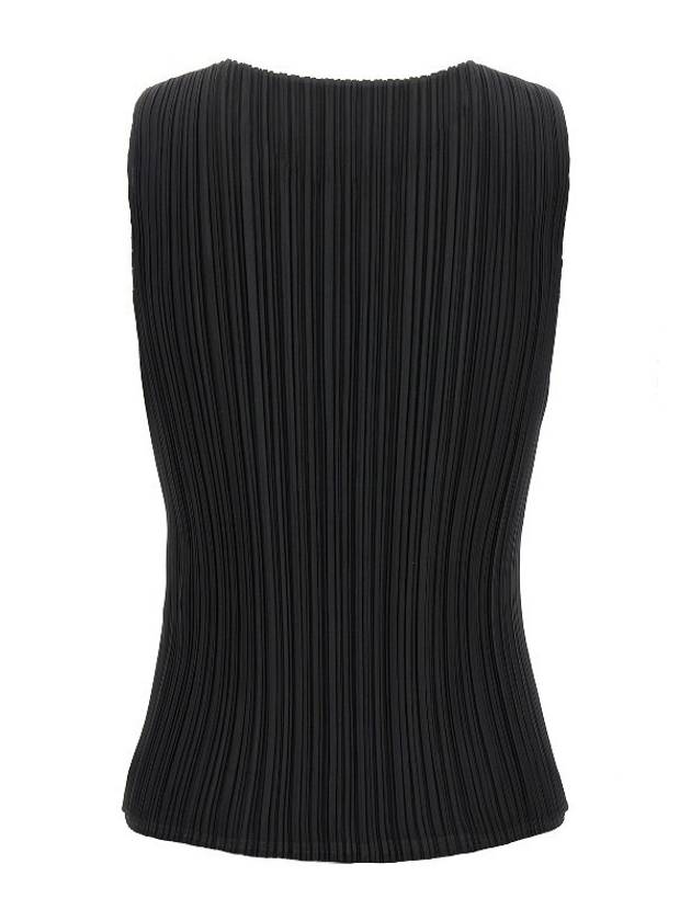 Women's Pleated Basic Sleeveless Black - ISSEY MIYAKE - BALAAN 3