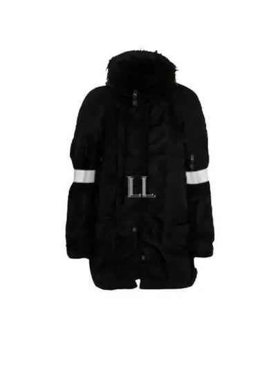 Faux Fur Collar Parka Black - MAISON MARGIELA - BALAAN 2