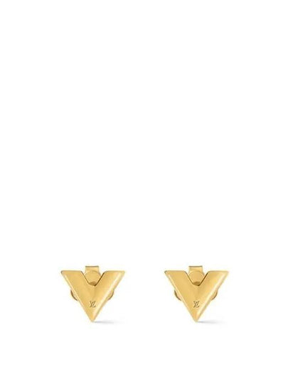 Essential V Stud Earrings Gold - LOUIS VUITTON - BALAAN 2