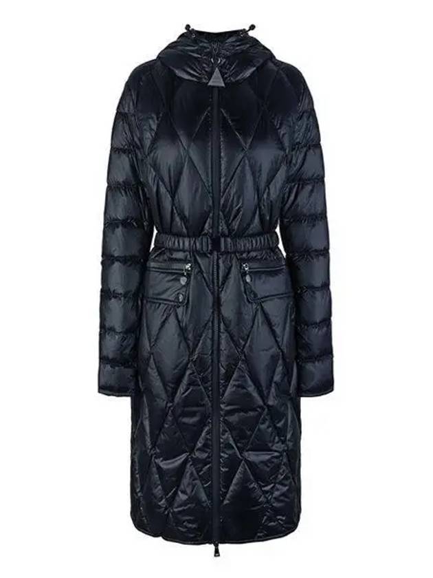 23FW 1C00008 595ZZ 778 Serilong Women’s Long Down Hooded Jacket Night Blue 996828 - MONCLER - BALAAN 1