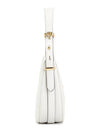 Arque Leather Shoulder Bag White - PRADA - BALAAN 4