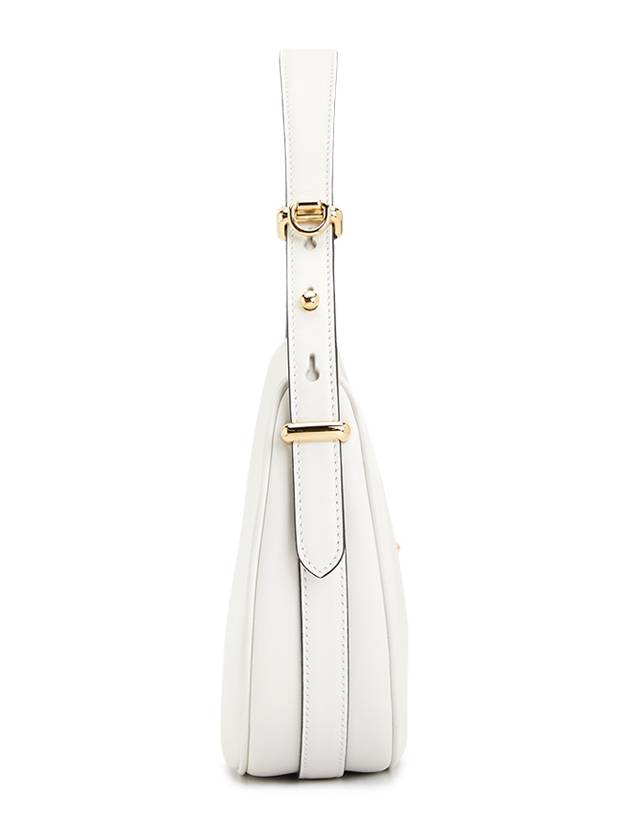 Arque Leather Shoulder Bag White - PRADA - BALAAN 4