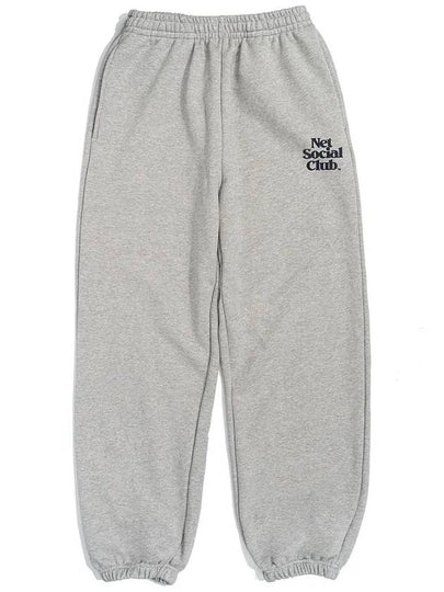 OG LOGO JOGGER PANTS MELANGE - NET SOCIAL CLUB - BALAAN 2