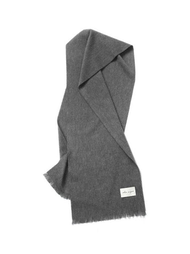 Minimal Lambswool Muffler Gray - WHITE PROJECT - BALAAN 1