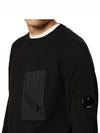 Lens Wappen Pocket Knit Top Black - CP COMPANY - BALAAN 4