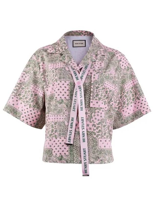 Golf Paisley Button Up Shirt Pink - HENRY STUART - BALAAN 1