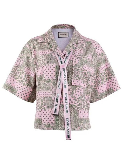 Golf Women s Paisley Button Up Shirt Pink - HENRY STUART - BALAAN 2