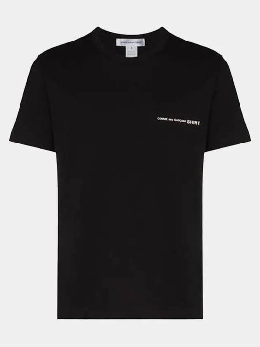 basic logo print crew neck short sleeve t-shirt black - COMME DES GARCONS - BALAAN 2