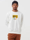 Standard Issue Printing Sweatshirt Cream - NIKE - BALAAN 2