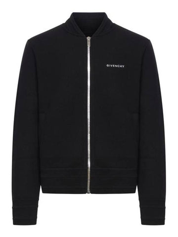 4G Star Logo Wool Bomber Jacket Black - GIVENCHY - BALAAN 1