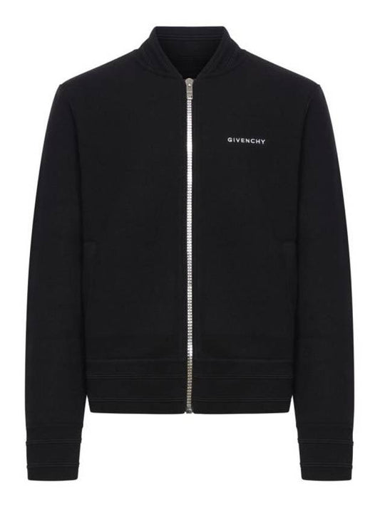 4G Star Logo Wool Bomber Jacket Black - GIVENCHY - BALAAN 1