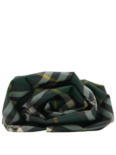 Logo Check Clutch Bag Green - BURBERRY - BALAAN 1