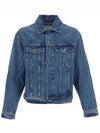 Side Pocket Denim Jacket Blue - AMI - BALAAN 3