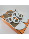 Beach Nappa Leather Sandals White - HERMES - BALAAN 2