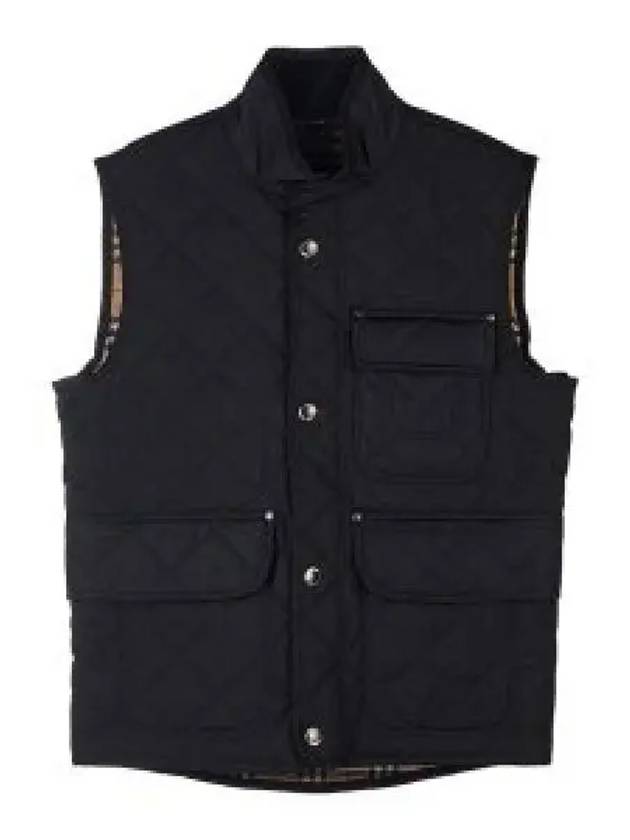 Diamond Quilted Thermoregulated Vest Black - BURBERRY - BALAAN 2