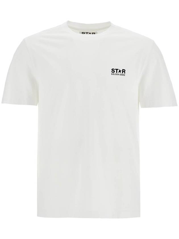 Star Collection Logo Short Sleeve T-Shirt White - GOLDEN GOOSE - BALAAN 2