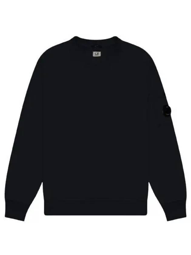 Cotton Diagonal Fleece Lens Sweatshirt Navy - CP COMPANY - BALAAN 2