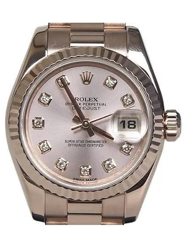 Rolex 179175 10 Point Rose Gold 18K Box Datejust 26MM Women s Watch - ROLEX - BALAAN 1