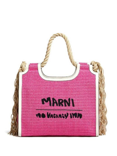 No Vacancy Inn Tote Bag Fuchsia - MARNI - BALAAN 1