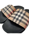 Check Furley Slippers Beige - BURBERRY - BALAAN 5