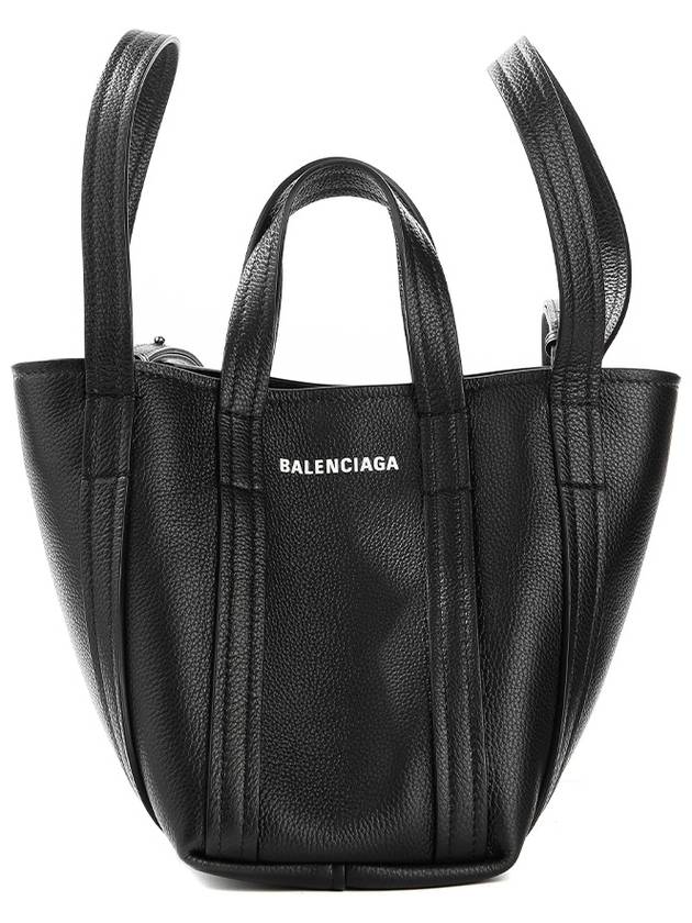 Everyday XS Grained Calfskin Shoulder Tote Bag Black - BALENCIAGA - BALAAN 2