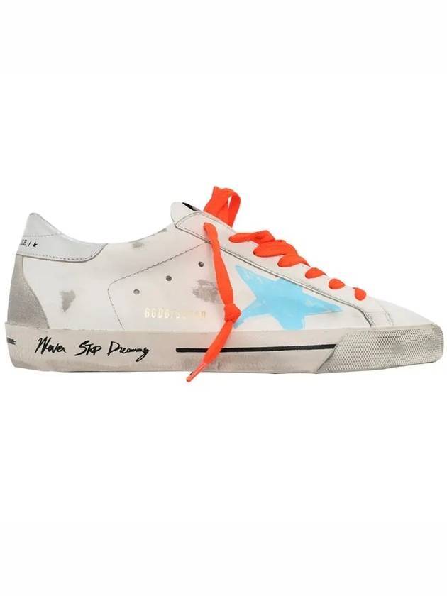 Men's Lettering Silver Tab Superstar Low Top Sneakers White - GOLDEN GOOSE - BALAAN 1