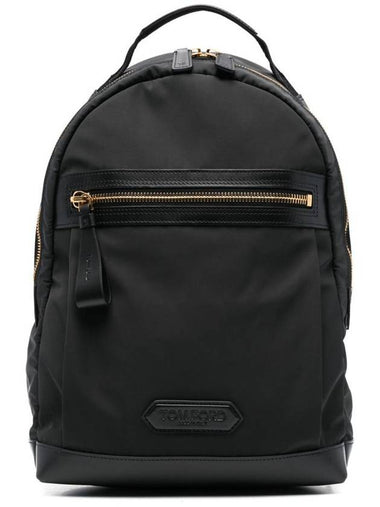 Tom Ford Leather Detailed Nylon Backpack Bags - TOM FORD - BALAAN 1