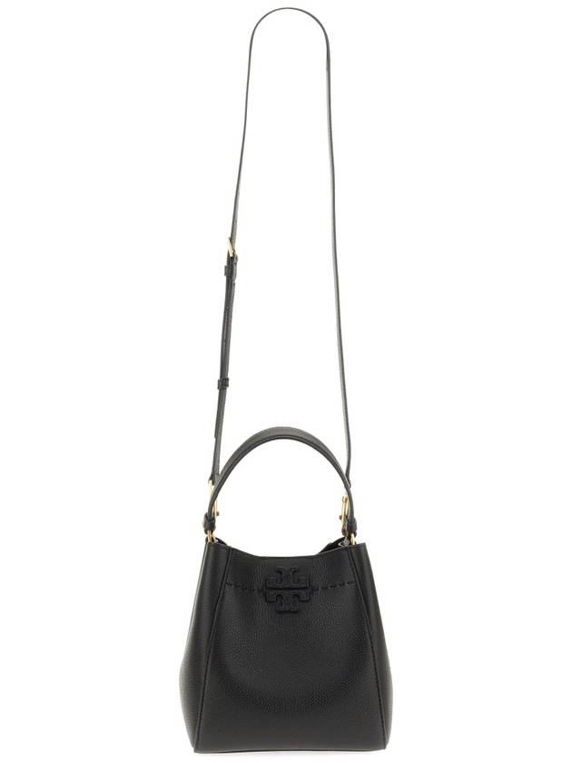 McGraw Small Tote Bag Black - TORY BURCH - BALAAN 3