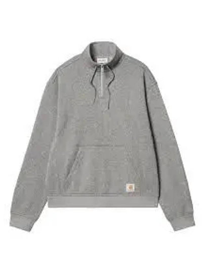 Luther Half Zip Up Sweatshirt Grey - CARHARTT WIP - BALAAN 2