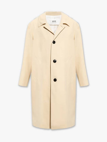 Wool Single Coat Vanilla - AMI - BALAAN 2