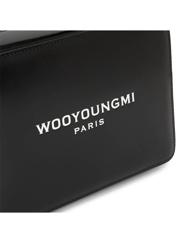 Square Leather Mini Cross Bag Black - WOOYOUNGMI - BALAAN 8