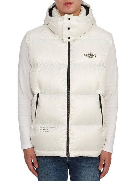 Marsh Hooded Padded Down Vest White - MONCLER - BALAAN 2