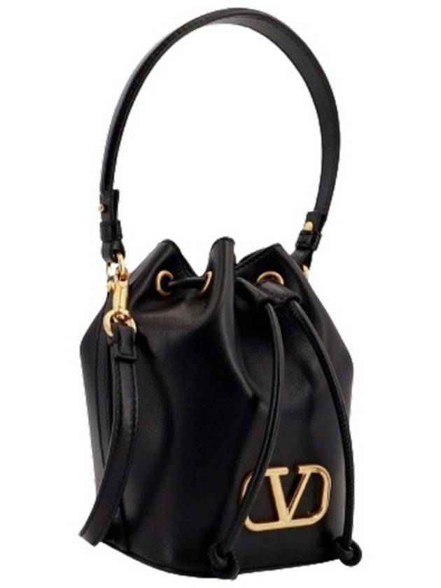 V Logo Bucket Bag Black - VALENTINO - BALAAN 3