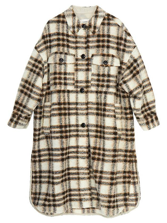 MA1298 22A012E 23EC Women s Wool Long Coat - ISABEL MARANT - BALAAN 1