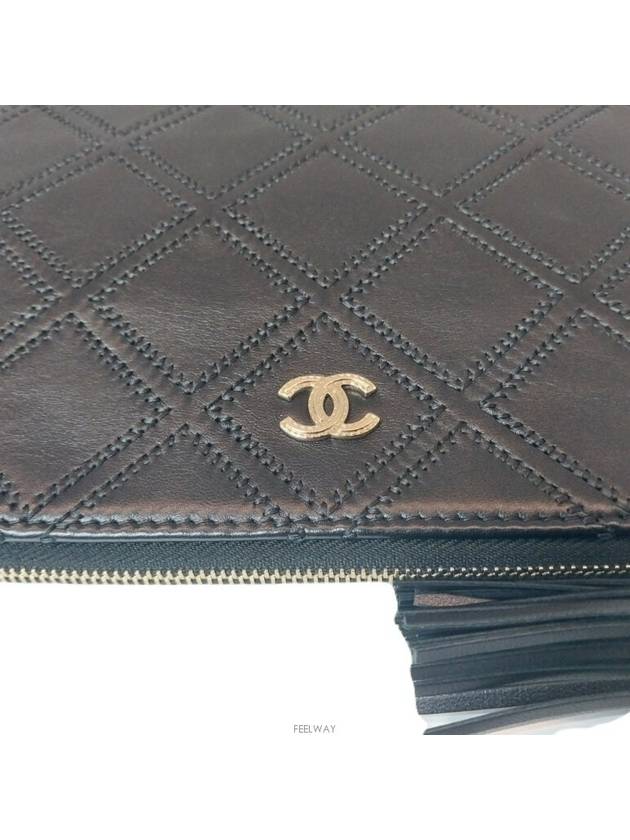 Stitched Tassel Large Clutch Bag No 24 - CHANEL - BALAAN 4