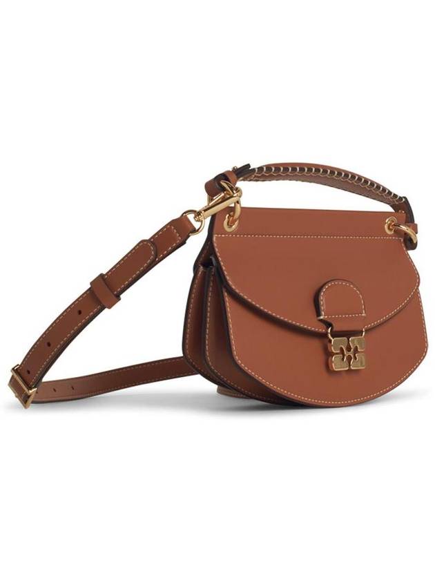 Ganni 'Apo-G' Brown Leather Bag - GANNI - BALAAN 2