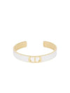 30 Montaine Slim Bangle Bracelet Gold White - DIOR - BALAAN 2