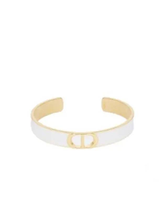 30 Montaine Slim Bangle Bracelet Gold White - DIOR - BALAAN 2