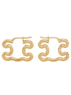 Triomphe Frame Large Earrings Gold - CELINE - BALAAN 2