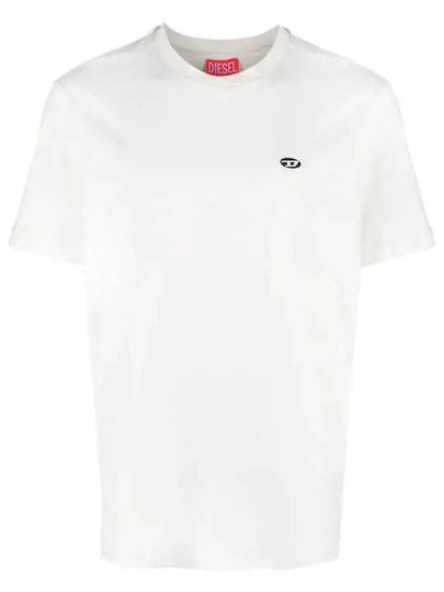 T Just Doval PJ Oval D Patch Short Sleeve T Shirt White - DIESEL - BALAAN 2