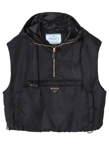 Re nylon hooded vest - PRADA - BALAAN 1