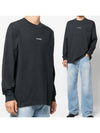 Logo Print Long Sleeve T-Shirt Black - ACNE STUDIOS - BALAAN 2